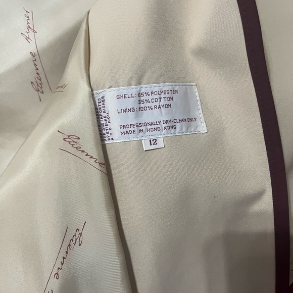 Vintage  Etienne Aigner long belted trench coat size 12 - Picture 13 of 13